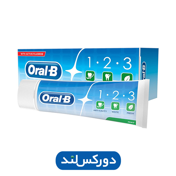 خمیردندان اورال بی 1-2-3 نعنایی 75 میل