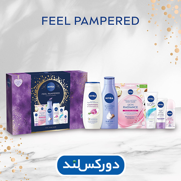 پک هدیه نیوآ – مناسب تولد و هدیه عاشقانه پک هدیه مراقبت پوست نیوآ – شامپو، لوسیون و کرم نرمکننده